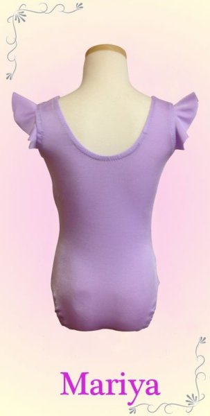 画像2: フリル袖レオタード　100〜140 (2)