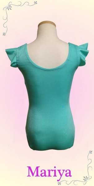 画像2: フリル袖レオタード　100〜140 (2)